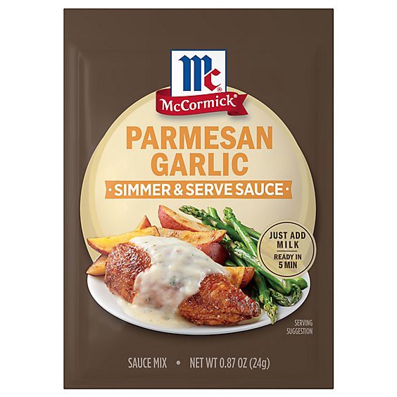 slide 1 of 8, Mccormick Parmesan Garlic Sauce Mix .87 Oz - .87 Oz, 0.87 oz