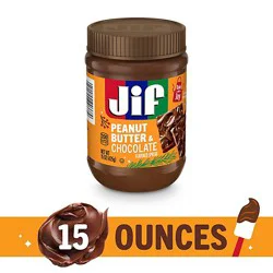 Jif 15 Ounce Chocolate Peanut Butter 12 Count Each - 15 Oz