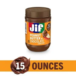 Jif 15 Ounce Chocolate Peanut Butter 12 Count Each - 15 Oz