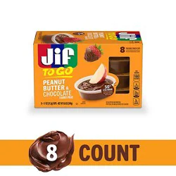 Jif Chocolate Peanut Butter To Go 8 Pack - 8 Ct