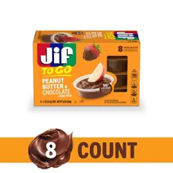 Jif Chocolate Peanut Butter To Go 8 Pack - 8 Ct