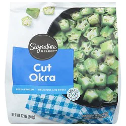 Signature Select Cut Okra 12 Oz - 12 Oz