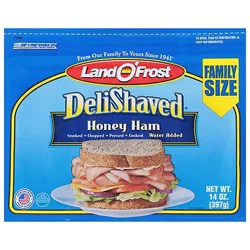 Land O Frost Delishaved Honey Ham Family Size - 14 Oz