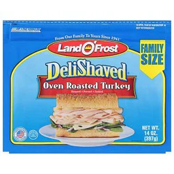 Land O Frost Delishaved Oven Roasted Turkey Family Size - 14 Oz