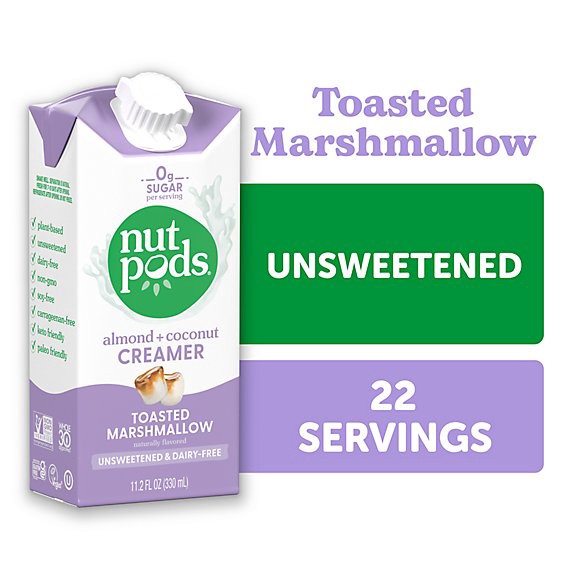 slide 1 of 1, Nutpods Creamer Unsweet Marshmallow - 11.2 Fz, 11.2 fl oz