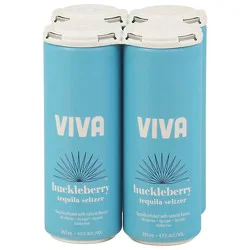 Viva Huckleberry Tequila Seltzer - 4-12 Fz