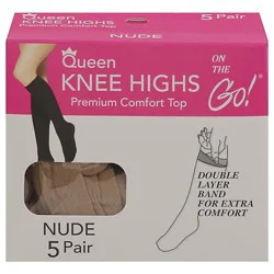 Otg Knee High Nude Lrg - 5 Pk