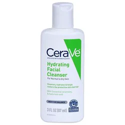 Cerave Hydrating Facial Cleanser For Normal To Dry Skin - 3 Fz