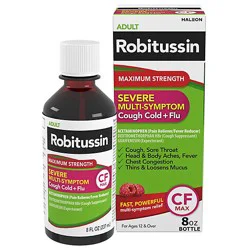 Robitussin Severe Cold & Flu Cf 8oz - 8 Fz