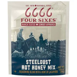 Four Sixes Seasoning Steeldust Hot Honey Mix Blend 1.25oz - 1.25 Oz