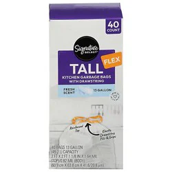 Signature Select Bags Tall Kitchen Fresh Scent 13 Ga 40 Ct - 40 Ct