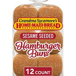 Grandma Sycamore Sesame Hamburger Buns, 12 Count, 31 Oz - 31.5 Oz