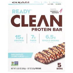 Ready Bar Dark Chocolate Cocoa Almond - 5 Ct