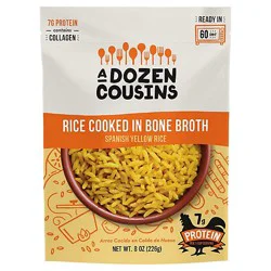 A Dozen Cousins Rice Spanish Yellow Ready To Eat - 8 Oz