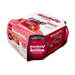 Buzzballz Strawberry 4-187 Ml Wine - 4-187ml