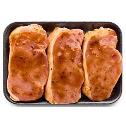Pork Chops Sweet Whiskey Peppercorn Marinade Up To 10% Solution - LB