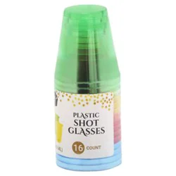 Signature Select 2 Oz Colored Shot Glasses - 16 Count