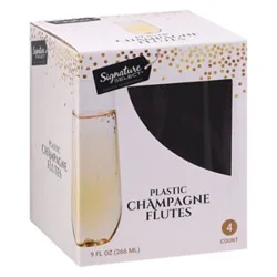 Signature Select Clear Champagne Glass 9 Fl. Oz. - 4 Count