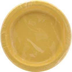 Signature Select Soft Yellow Lunch Plates - 10 Count