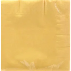Signature Select Soft Yellow Beverage Napkins - 40 Count