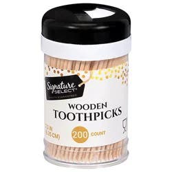 Signature Select Toothpicks Natural - 200 Count