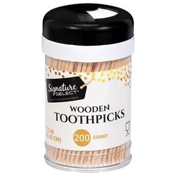 Signature Select Toothpicks Natural - 200 Count