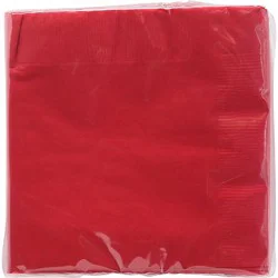 Signature Select Red Beverage Napkins - 40 Count
