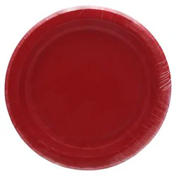 Signature Select Classic Red Lunch Plates - 10 Count