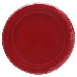 Signature Select Classic Red Lunch Plates - 10 Count