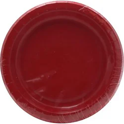 Signature Select Classic Red Lunch Plates - 10 Count