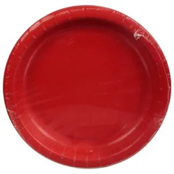 Signature Select Classic Red Dinner Plates - 10 Count