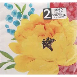 Signature Select Beverage Napkins Beautiful Blossom - 24 Count