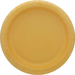 Sens Yellow Lunch Plates - 10 Ct