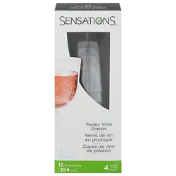 Sens Clear Wine Glass 12oz - 4 Ct