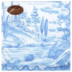 Tuscan Toile Blue Luncheon Napkins - 20 Ct