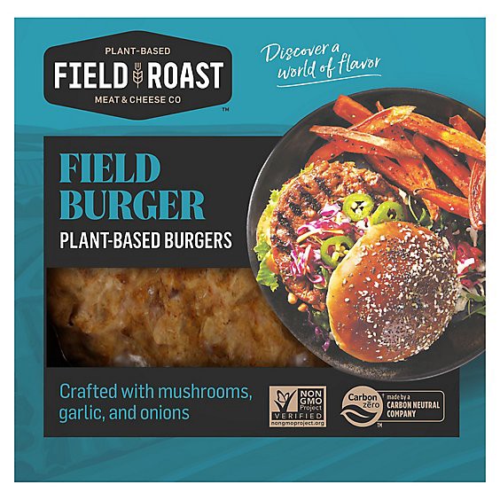 slide 1 of 1, Field Roast Field Burger - 6.5 Oz, 6.5 oz