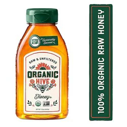Organic Hive Honey Bottle - 12 Oz