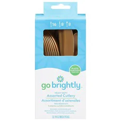 Amscan Assorted Cutlery Gold Color - 32 Count