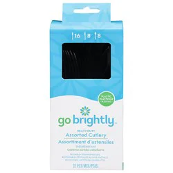 Amscan Assorted Cutlery Black - 32 Count