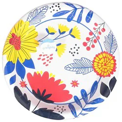 Amscan 8.5 Inch Printed Lunch Plates Floral - 8 Count