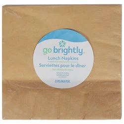 Amscan Lunch Napkins Gold Color - 32 Count