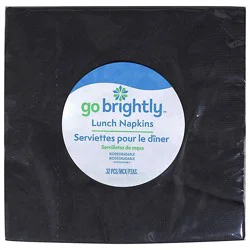 Amscan Lunch Napkins Black - 32 Count