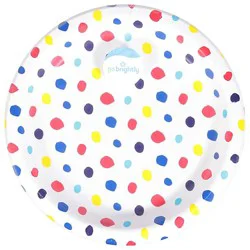 Amscan 6.75 Inch Printed Dessert Plates Dots - 8 Count