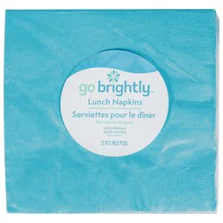 Amscan Lunch Napkins Caribbean Blue - 32 Count