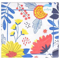 Amscan Lunch Napkins Printed 2 Ply Floral - 16 Count