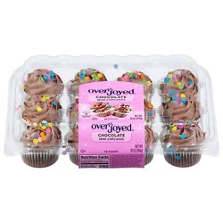 Overjoyed Chocolate Cupcakes Mini - 12 Each