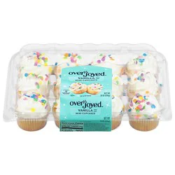 Overjoyed Mini Vanilla Cupcakes 12 Count - Each