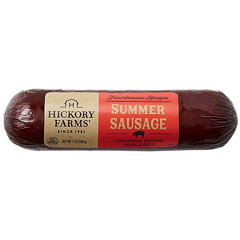 slide 1 of 1, Farmhouse Beef & Pork Summer Sausage - 7 OZ, 7 oz