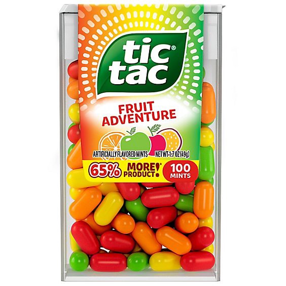 slide 1 of 1, Tic Tac Fruit Adventure Mints On-The-Go Refreshment 1.7 Oz, 1.7 oz
