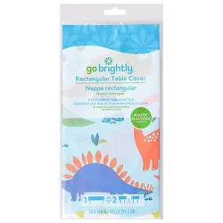 Plastic Printed Tablecover In Partysaurus 1pc 54 Inch X 108 - Ea